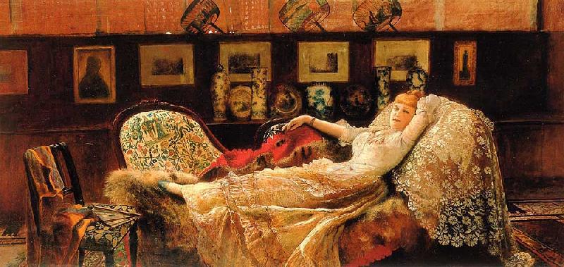 Atkinson Grimshaw Day Dreams France oil painting art